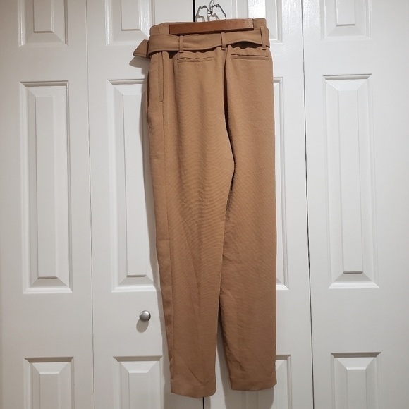 Aritzia Wilfred Delacour Pant High-Rise Belted Trouser in Brown Size Small - Picture 11 of 15